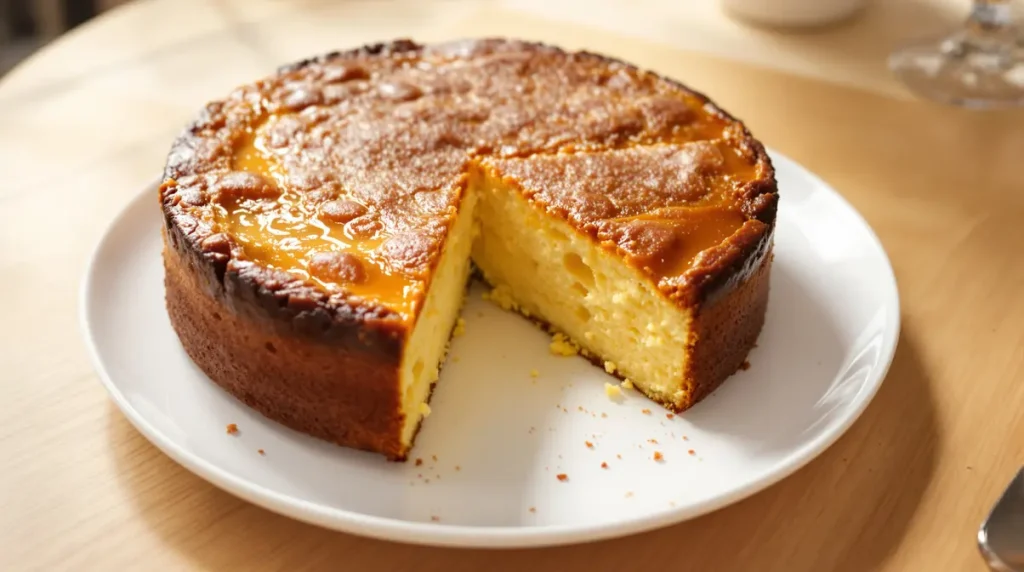 Gâteau nature sans lait, moelleux et facile